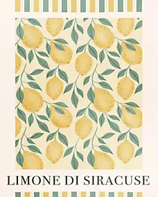 Affiche Sagra jaune Dada Art l.40 x H.50 cm