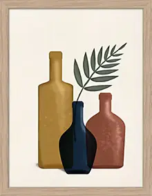 Image encadrée vases Dada Art l.30 x H.40 cm multicolore