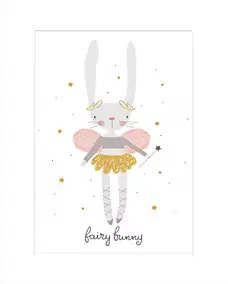 Affiche fée lapin - enfant - l.24 x l.30 cm Dada Art