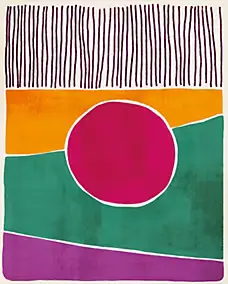 Affiche formes colorées l.24 x l.30 cm Dada Art