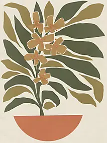 Affiche végétal dessin l.30 x H.40 cm Dada Art