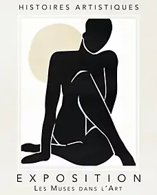 Affiche exposition " les musées dans l'art " l.40 x H.50 cm Dada Art