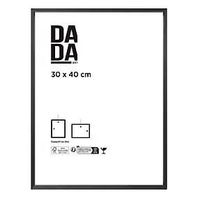 Cadre photo noir brillant 30 x 40 cm Dada Art Mia