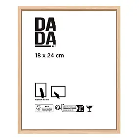 Cadre photo effet chêne 18 x 24 cm Dada Art Mia