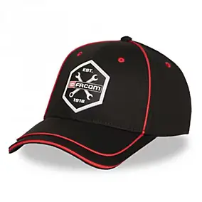 Casquette Facom homme, rouge et noir