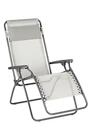 Fauteuil de relaxation pliant Lafuma RT2 acier et polyester beige seigle
