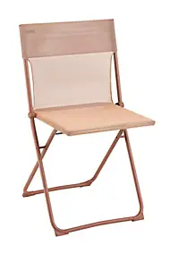 Chaise de jardin pliante Lafuma Balcony acier et polyester orange canyon