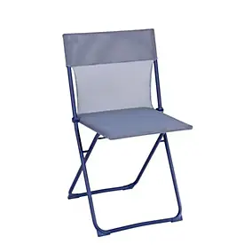 Chaise de jardin pliante Lafuma Balcony acier et polyester bleu indigo