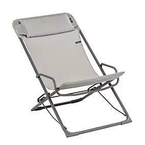 Bain de soleil Transaswing Lafuma polyester et acier terre l.60cm x H.91cm