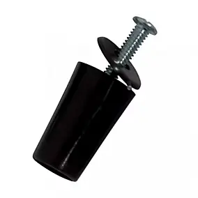 Butée ronde 40mm noir Protecta pour volet roulant vendue par 2