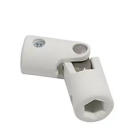 Cardan polyamide blanc, rond 12/rond 12