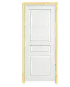 Bloc porte isolant 3 panneaux blanc 73 cm poussant gauche