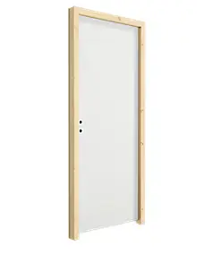 Bloc-porte coupe feu prépeint H.218 x l.93 cm, poussant gauche