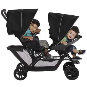 Poussette double Stadium Duo Black grey
