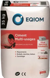 Ciment tous travaux de maçonnerie CEM II CPJ 32,5 (sac de 35 kg)
