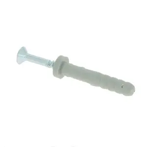 Cheville à frapper Vissal 6x40mm - Pack de 1500 pièces,fixation zingué blanc