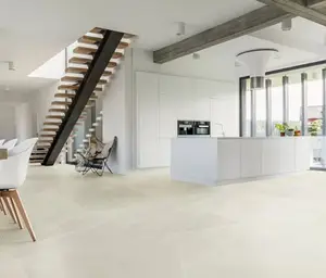 Carrelage sol intérieur grès cérame émaillé beige aspect pierre GEX 80 x 80 cm
