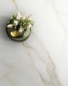 Carrelage sol intérieur grès cérame émaillé blanc aspect marbre CALACATTA ORO 60 x 120 cm