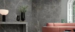 Carrelage sol intérieur grès cérame émaillé gris naturel aspect marbre SUPREME 60 x 120 cm