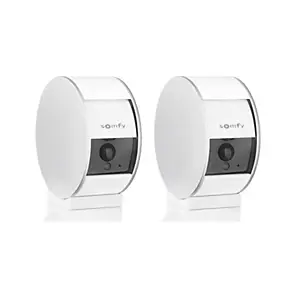 Caméra de surveillance intérieure - Somfy - Volet motorisé - Vision nocturne - Détection de mouvement - Grand angle - Lot de 2