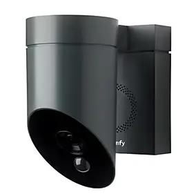 Caméra de surveillance extérieure - Outdoor Camera 2 grise - Somfy - Wifi - Détection intelligente - 1080p Full HD - Sirène 110 dB