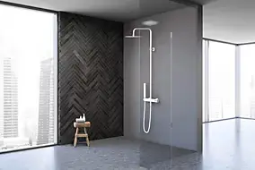Colonne de douche mécanique, blanc, Essebagno Luisa 250