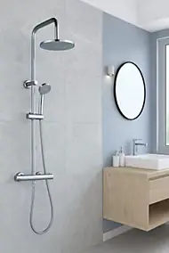 Colonne de douche thermostatique Target coloris chromé