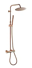 Colonne de douche thermostatique, cuivré, Essebagno Luisa 250