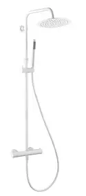 Colonne de douche thermostatique, blanc, Essebagno Luisa 250