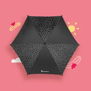 Ombrelle pour poussette blanche et noire