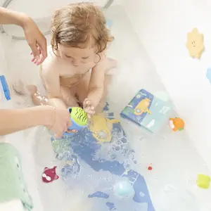 Tapis de bain témoin de température