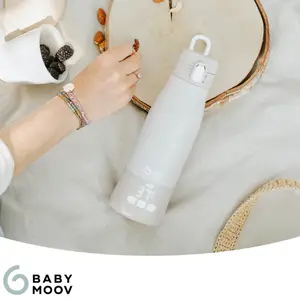 Chauffe-biberon nomade Moov &amp; Feed Minéral Sable