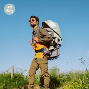 Porte bébé de randonnée Moov &amp; Hike Vert Sauge