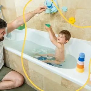 Jouets de bain empilables en silicone