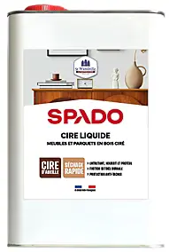 Cire liquide meubles et parquets en bois ciré Spado 5L