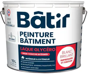 Peinture blanche glycero brillant 10 L