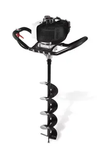 Tarière thermique de 52 cm³ + 3 mèches Ø100/150/200 mm