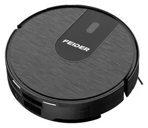 Aspirateur robot balayage, aspiration et lavage noir avec navigation LiDAR