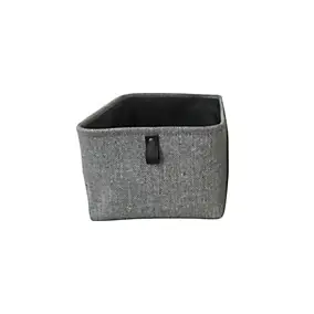 Panier réctangulaire gris Ornami Justin taille L