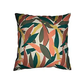 Coussin Ornami L.40 x l.40 cm vert feuilles