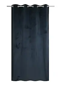 Rideau occultant thermique à œillets velours bleu L.240 x l.140cm
