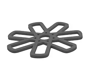 Dessous de plat étoile en silicone Ornami
