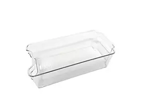 Bac de rangement en plastique transparent pour réfrigérateur 31,5 x 15,8 x 8,7 cm Ornami