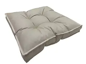 Coussin de sol déperlant beige L.60 x l.60 x ep.10cm Ornami