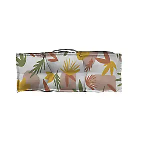 Coussin accoudoir pour canapé fleurs multicouleurs L.58 x l.10 x ep.20cm Ornami