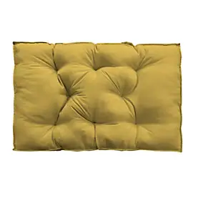 Coussin palette uni jaune ocre L.120 x l.80 x ep.10cm Ornami