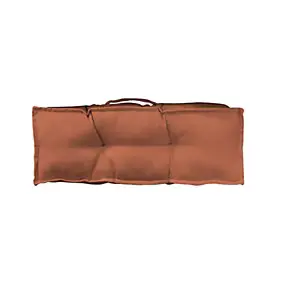 Coussin accoudoir déperlant pour canapé uni terracotta L.58 x l.10 x ep.20cm Ornami