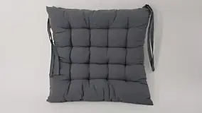 Galette de chaise déperlante grise 45 x 45 cm Ornami