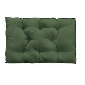 Coussin palette déperlant vert kaki L.120 x l.80 x ep.10cm Ornami