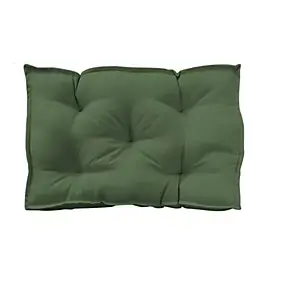 Coussin câle reins déperlant vert kaki L.60 x l.40 x ep.10cm Ornami